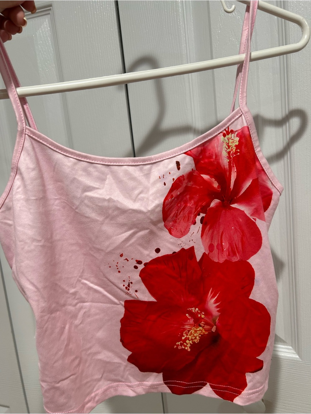 SHEIN Light Pink Camisole with Pink Trim